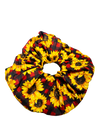 Red Buffalo Plaid Sunflower Hair Scrunchie