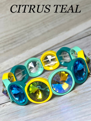 Rainbow Candy Crystal Bracelets