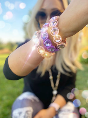 Rainbow Candy Crystal Bracelets