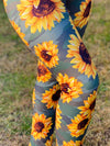 Sunflower Camouflage Camo Leggings