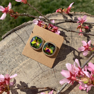 Sparkly Rainbow Crystal Earring