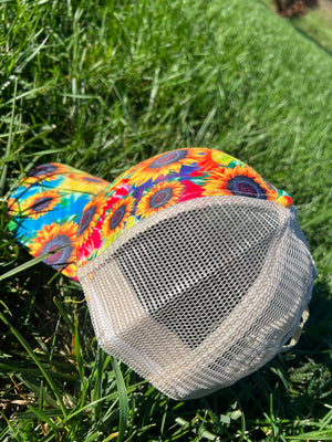 Groovy Sunflower Baseball Hat