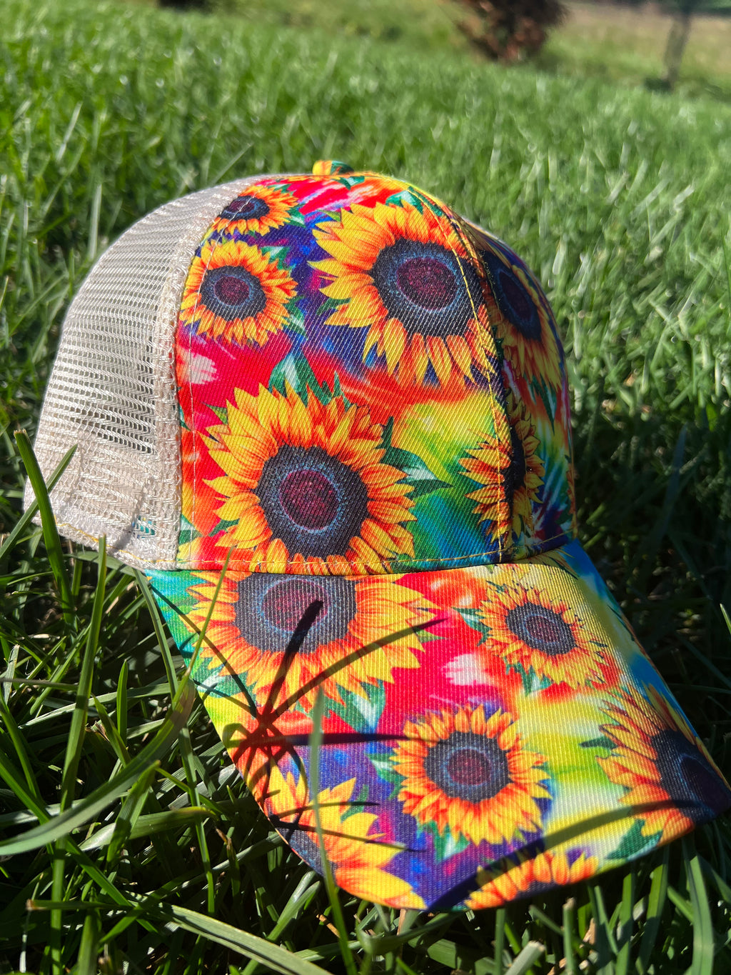 Groovy Sunflower Baseball Hat