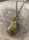 Sparkly Leopard Pendant Necklace