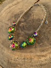 Sparkly Rainbow Crystal Necklace