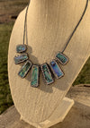 Abalone Shell Rhinestone Necklace